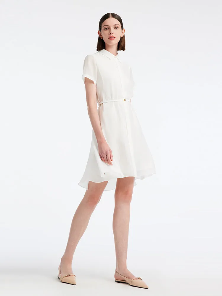 A-line Women Shirt Dress With Belt sold by Goelia product image thumbnail 3