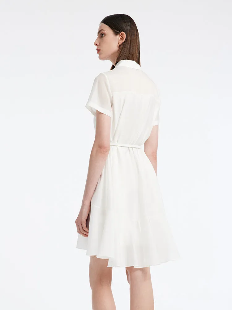 A-line Women Shirt Dress With Belt sold by Goelia product image thumbnail 5