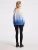Gradient Colorblocked Mock Neck Women Sweater sold by Goelia