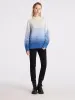 Gradient Colorblocked Mock Neck Women Sweater sold by Goelia