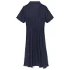 Tencel Asymmetrical One Button Midi Dress sold by Goelia