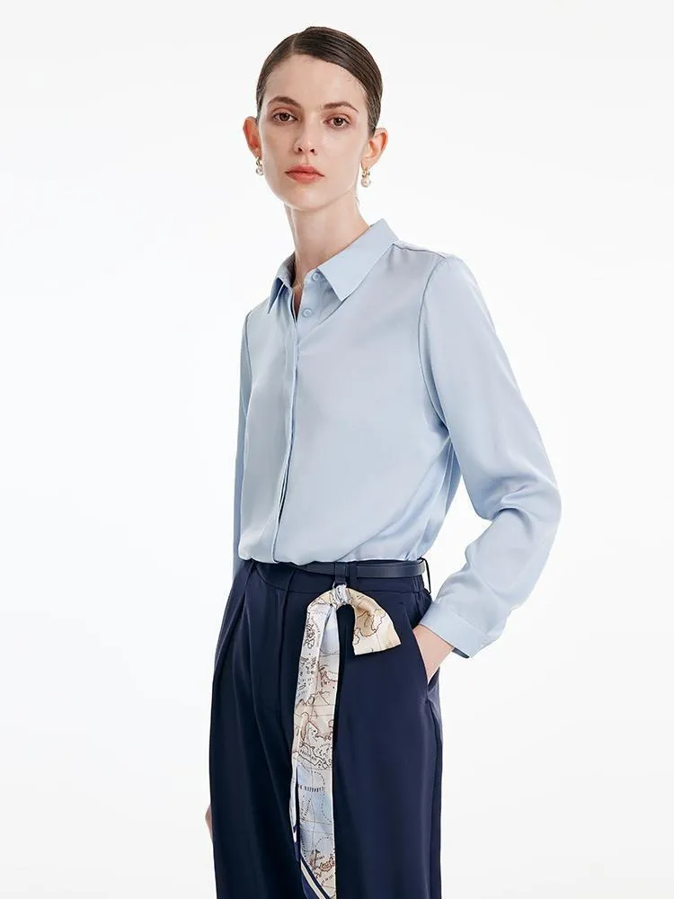 22 Momme Pure Silk Women Shirt sold by Goelia product image thumbnail 3