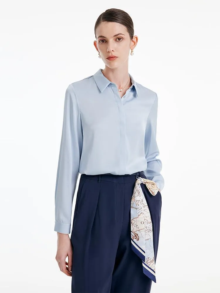 22 Momme Pure Silk Women Shirt sold by Goelia