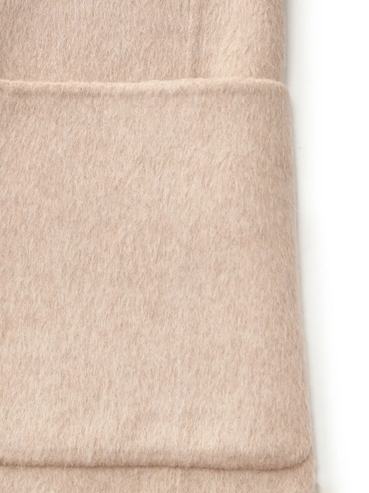 Wool Alpaca Double-Breasted Women Coat sold by Goelia product image thumbnail 4