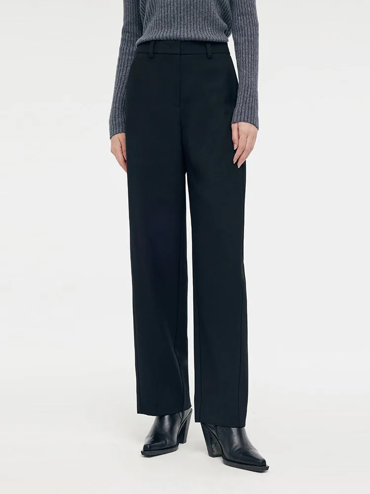 Wool Blend Women Full Length Pants sold by Goelia