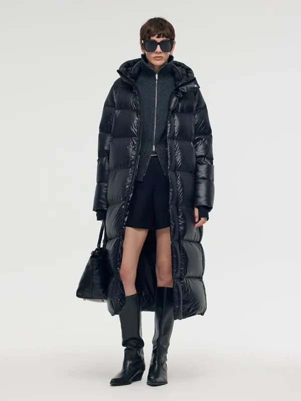 Windproof Warm Hooded Long Goose Down Coat sold by Goelia