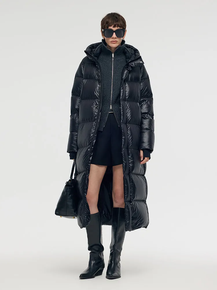 Windproof Warm Hooded Long Goose Down Coat sold by Goelia