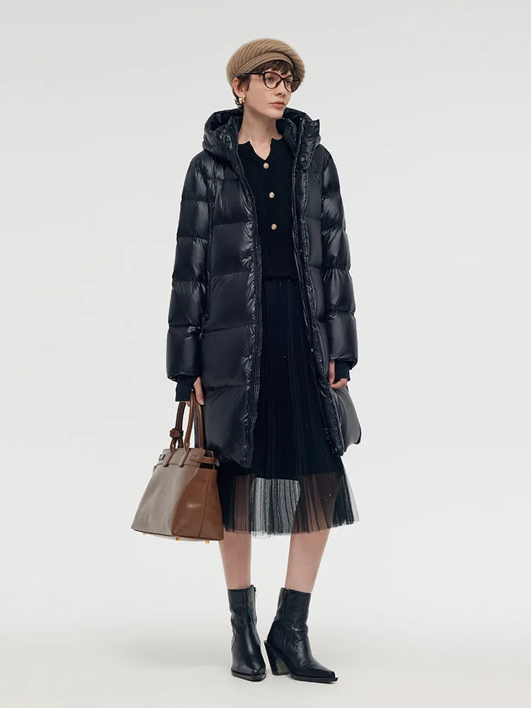 Windproof Warm Hooded Goose Down Coat sold by Goelia product image thumbnail 2