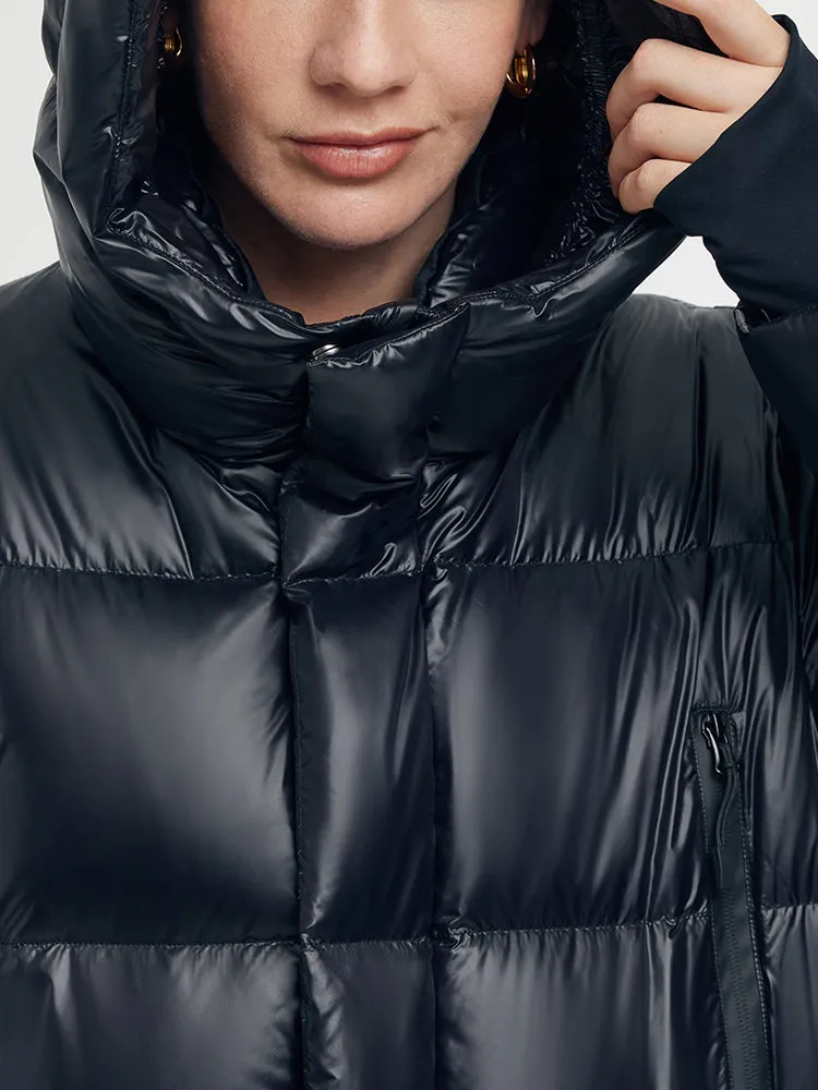 Windproof Warm Hooded Goose Down Coat sold by Goelia product image thumbnail 3