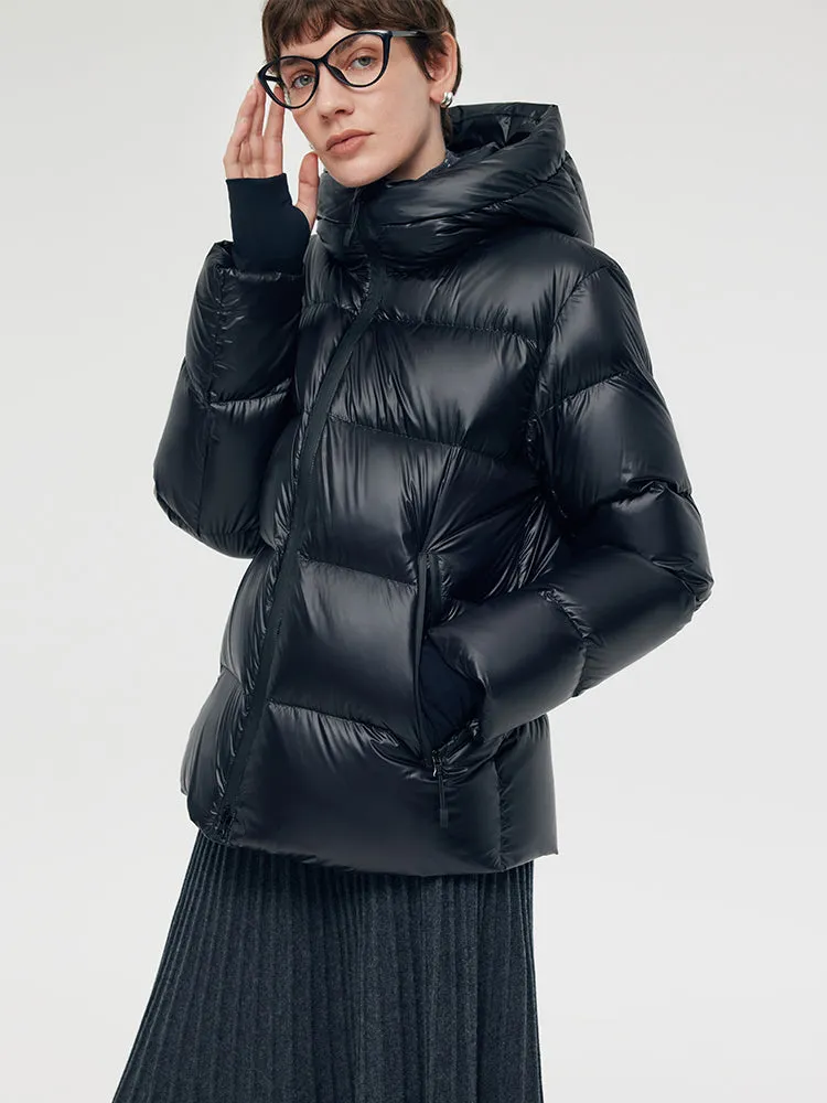 Windproof Warm Hooded Goose Down Jacket sold by Goelia product image thumbnail 4