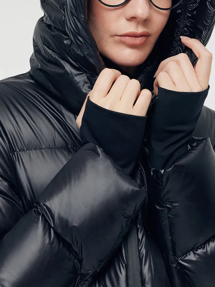 Windproof Warm Hooded Goose Down Jacket sold by Goelia product image thumbnail 2