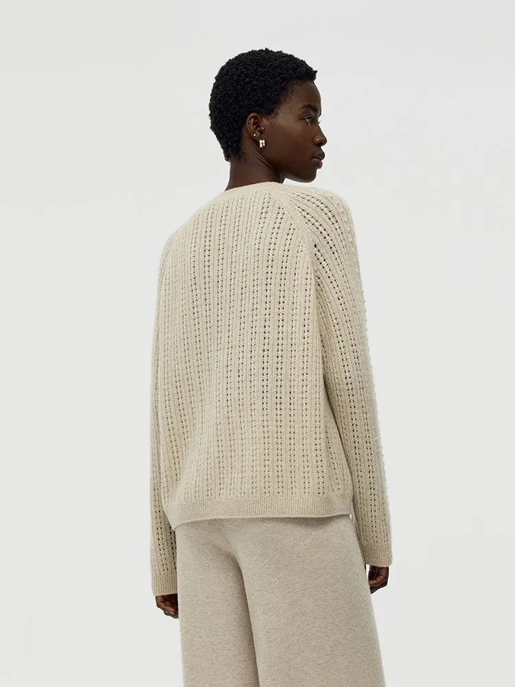 Cashmere Cable Knit Women Sweater sold by Goelia product image thumbnail 4
