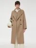 100% Cashmere Lapel Unisex Overcoat sold by Goelia