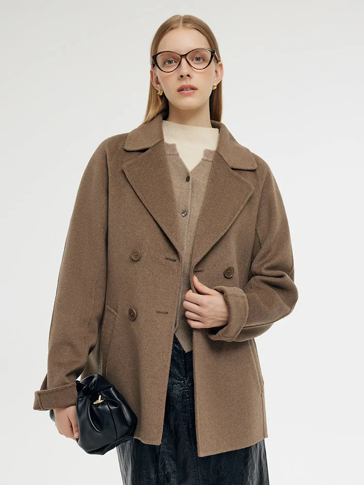 Wool Cashmere Women Wrap Coat sold by Goelia product image thumbnail 4
