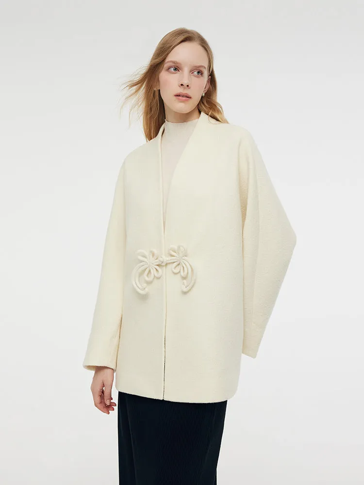 Wool New Chinese-Style Women Coat sold by Goelia product image thumbnail 3