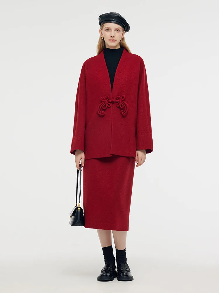 Wool New Chinese-Style Women Coat sold by Goelia product image thumbnail 5