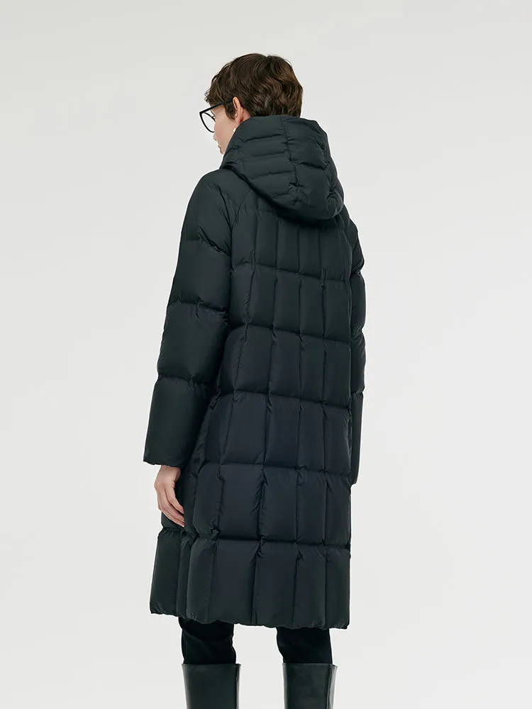 New Chinese-Style Button Hooded Goose Down Coat sold by Goelia product image thumbnail 4