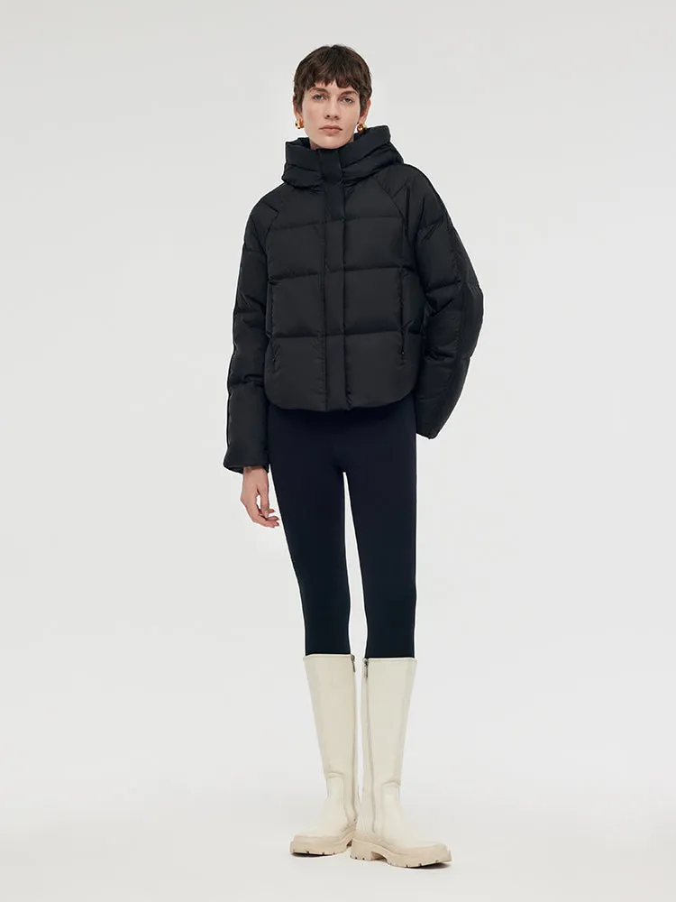 Black Hooded Goose Down Jacket sold by Goelia product image thumbnail 3