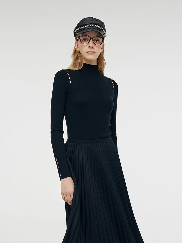 Machine Washable Wool Beaded Women Knit Top sold by Goelia product image thumbnail 4