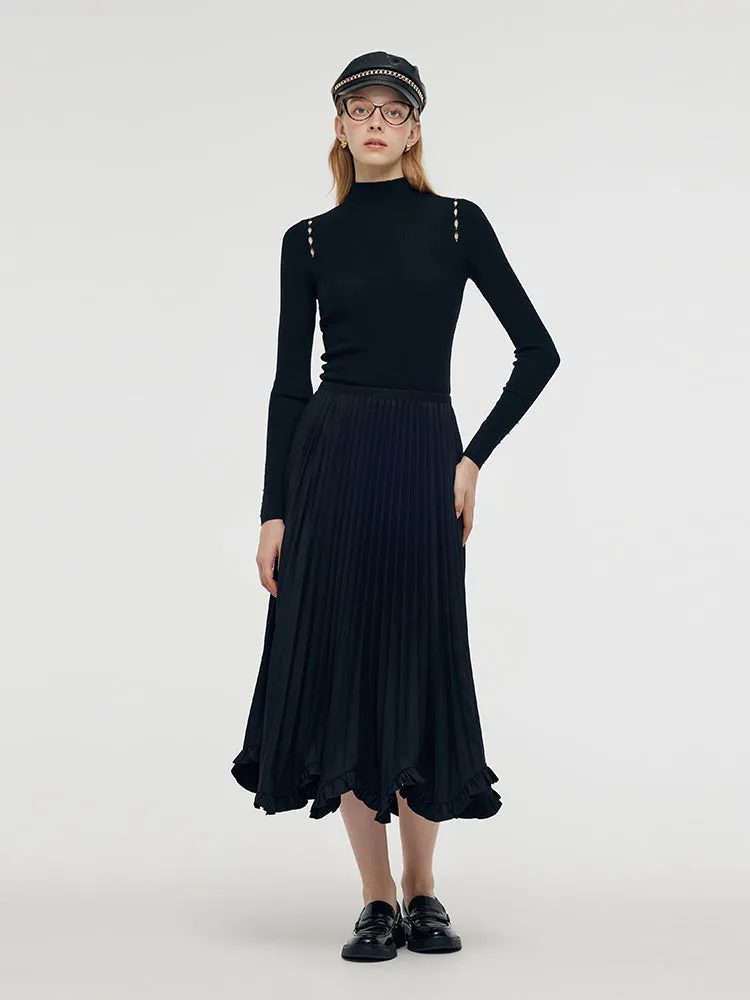 Machine Washable Wool Beaded Women Knit Top sold by Goelia product image thumbnail 3