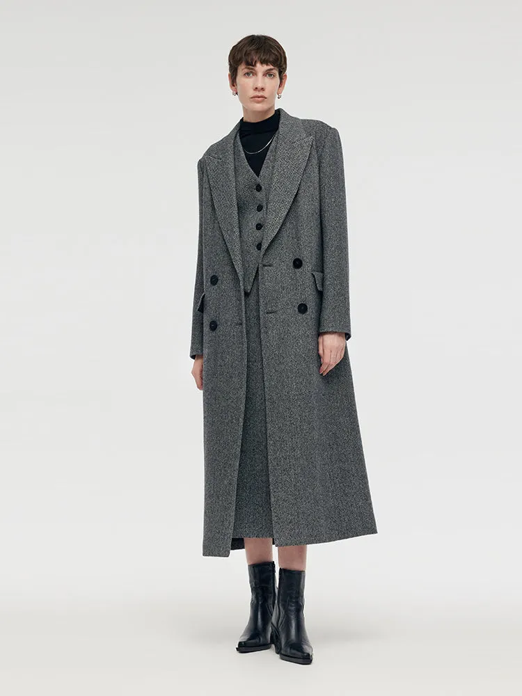 Washable Wool Lapel Unisex Overcoat sold by Goelia product image thumbnail 4