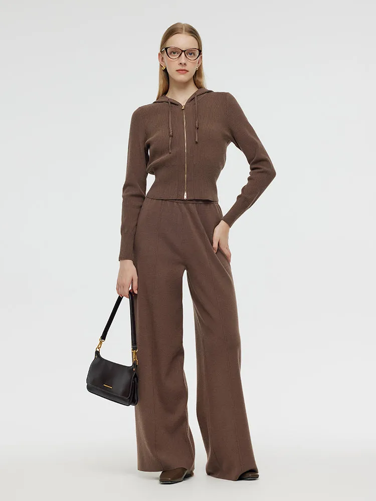 Tencel Wool Hoodie And Pants Two-Piece Set sold by Goelia
