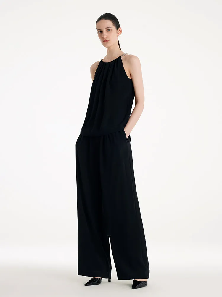 Triacetate Halter Women Tank Top With Detachable Chain sold by Goelia product image thumbnail 3