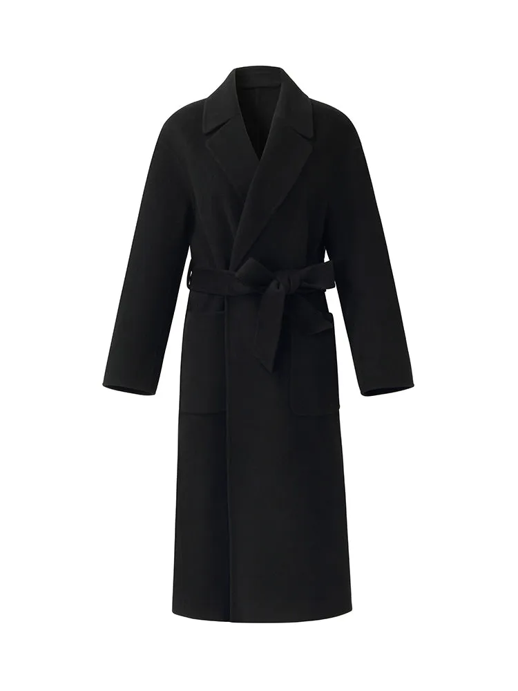 Wool Cashmere Women Belted Overcoat sold by Goelia product image thumbnail 2