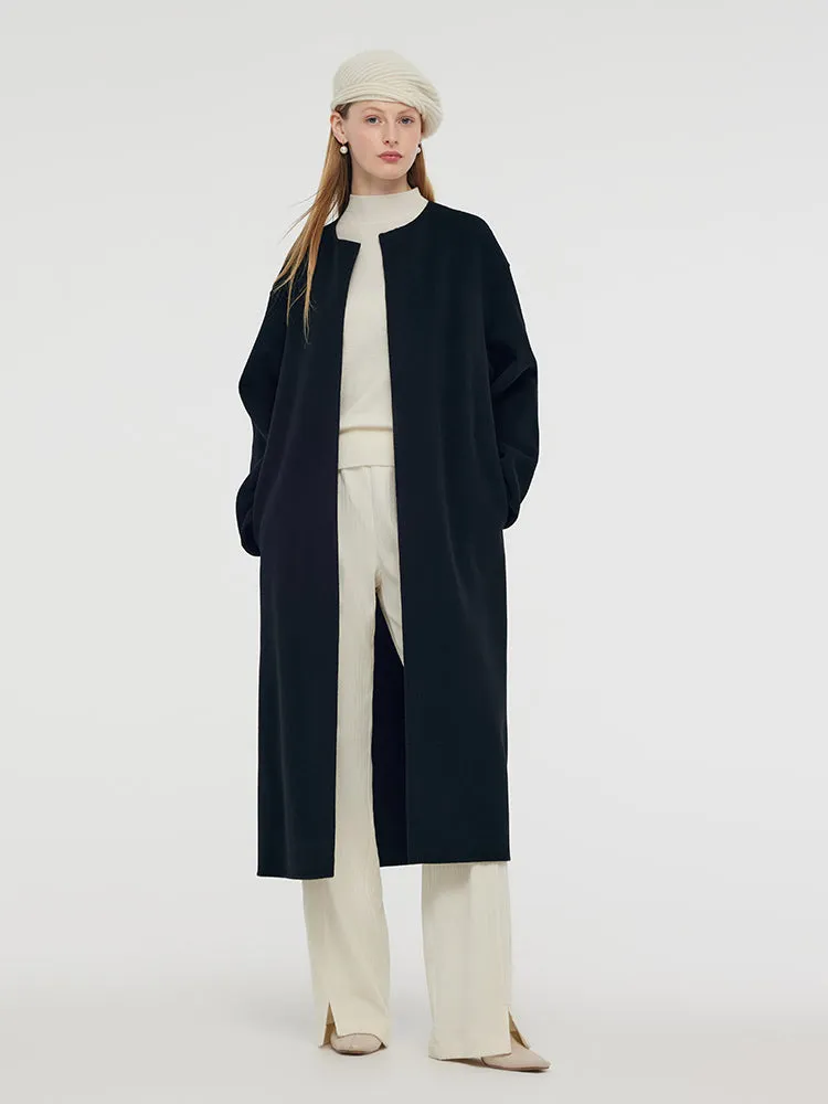 Wool Cashmere Women Overcoat With Belt sold by Goelia product image thumbnail 4