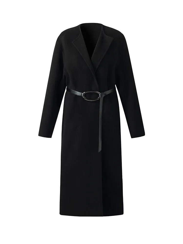 Wool Cashmere Women Overcoat With Belt sold by Goelia product image thumbnail 2