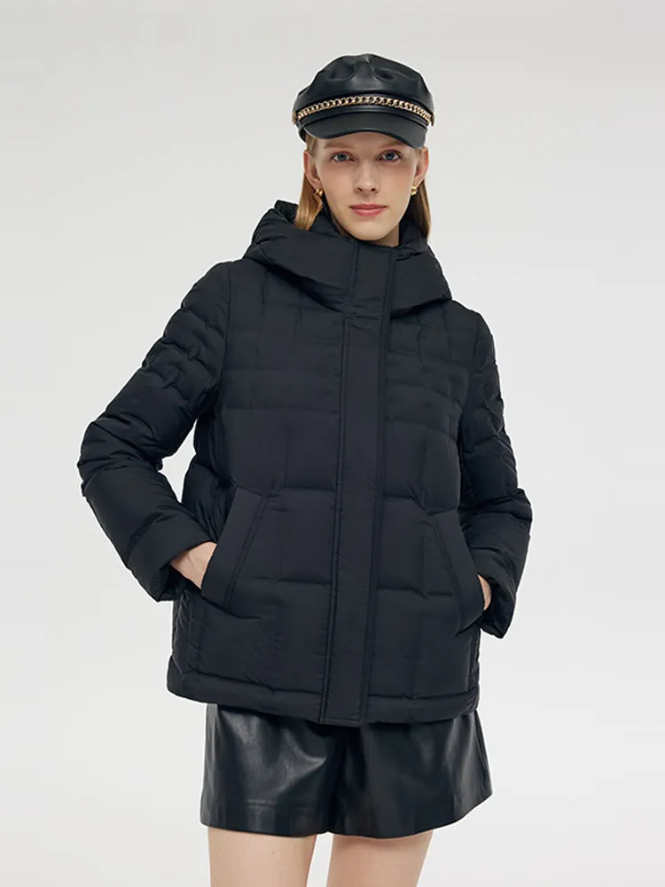 Hooded Pockets Goose Down Jacket sold by Goelia