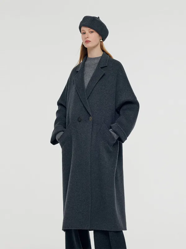 100% Wool Longline Unisex Overcoat sold by Goelia