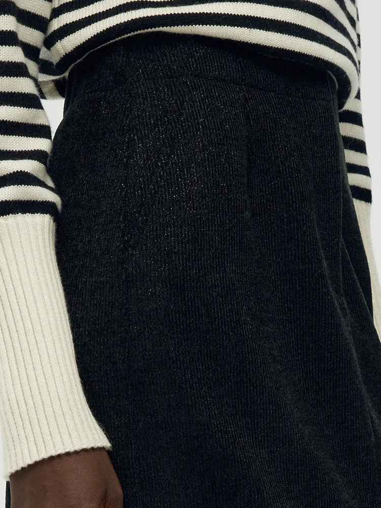 Back Slit Knitted Women Column Midi Skirt sold by Goelia product image thumbnail 3