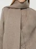 Wool Alpaca Women Overcoat With Scarf sold by Goelia