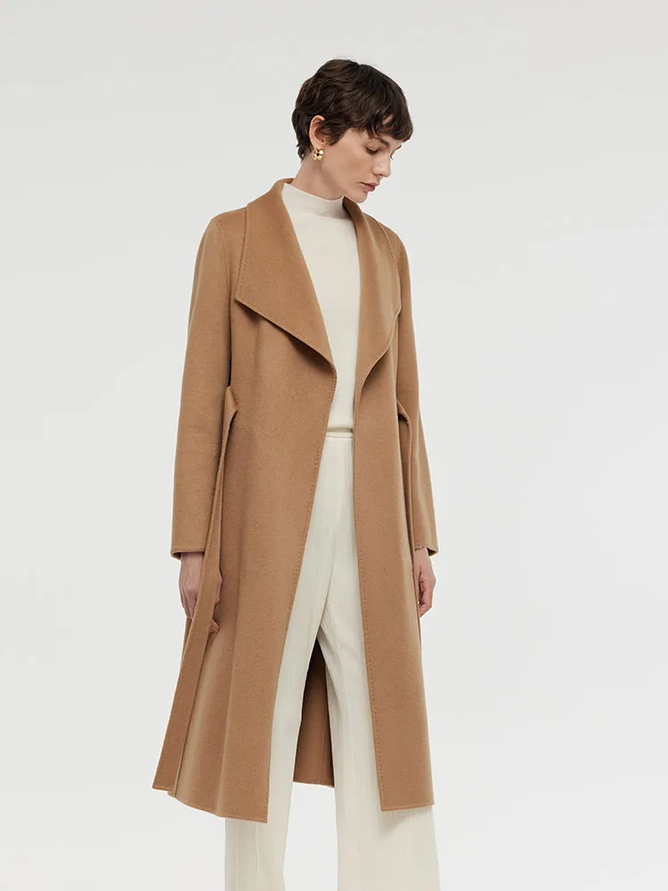 100% Cashmere Lapel Women Overcoat sold by Goelia product image thumbnail 5