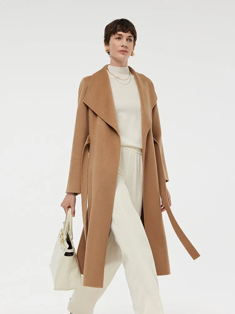 100% Cashmere Lapel Women Overcoat sold by Goelia product image thumbnail 2