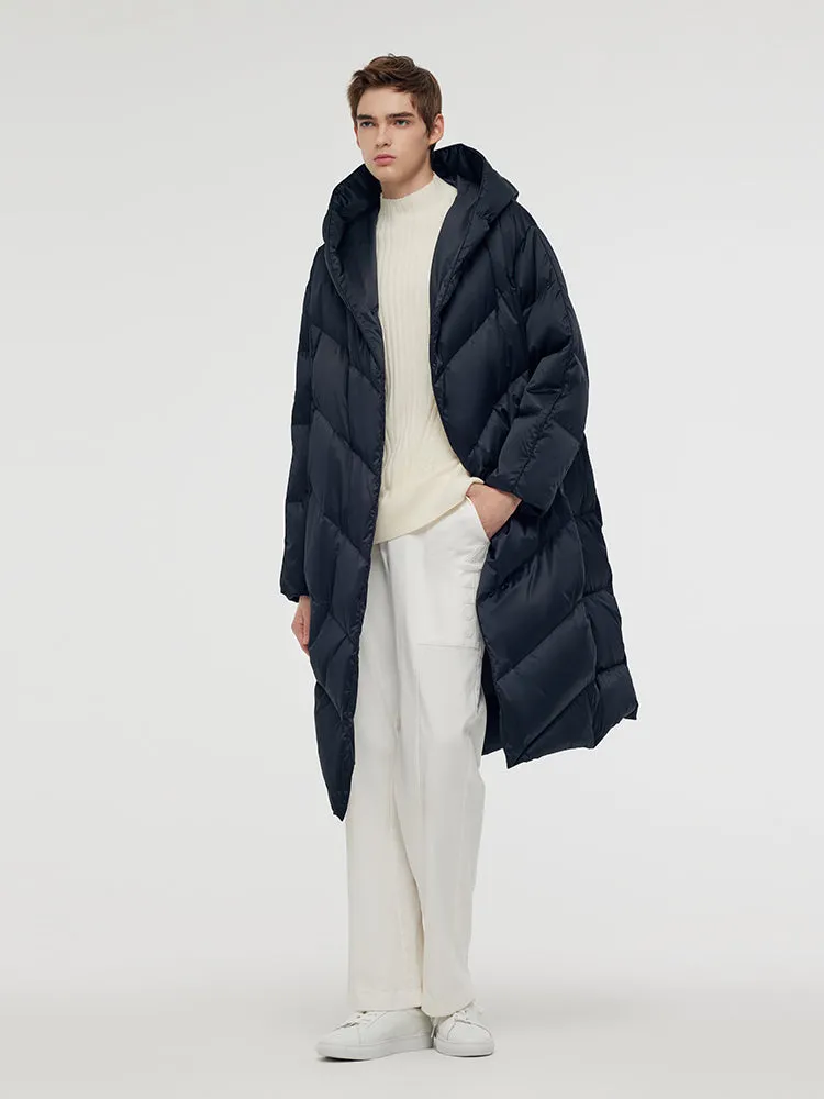 Unisex Hooded Long Goose Down Coat sold by Goelia product image thumbnail 4