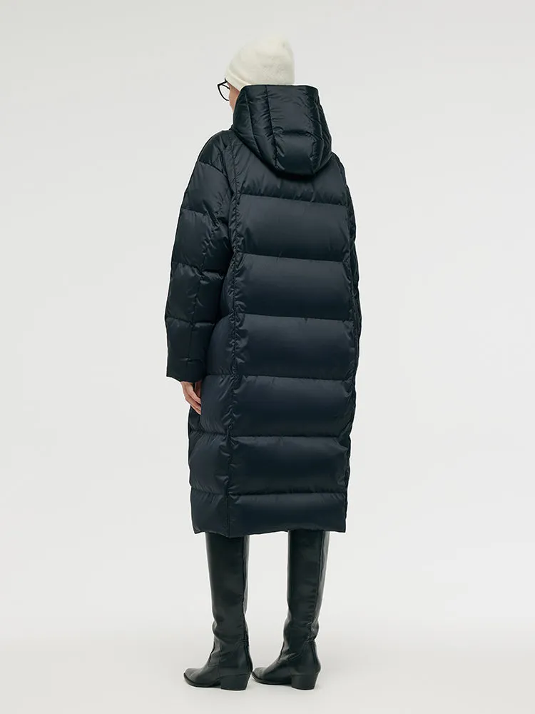 Unisex Hooded Long Goose Down Coat sold by Goelia product image thumbnail 3