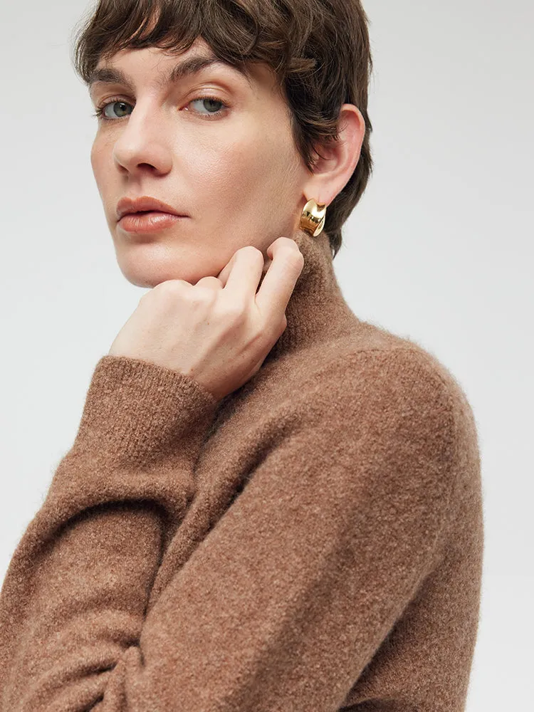 Wool Yak Blend Zip-Up Women Cardigan sold by Goelia product image thumbnail 2