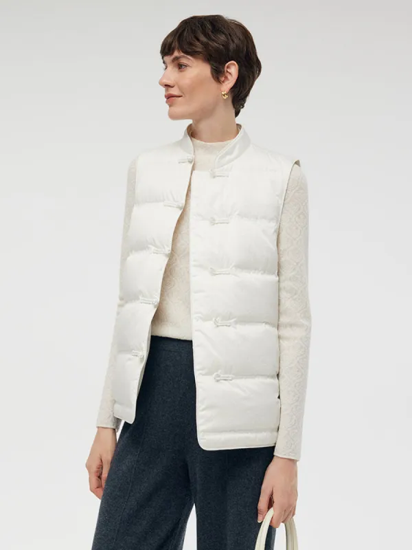 New Chinese-Style Goose Down Vest sold by Goelia