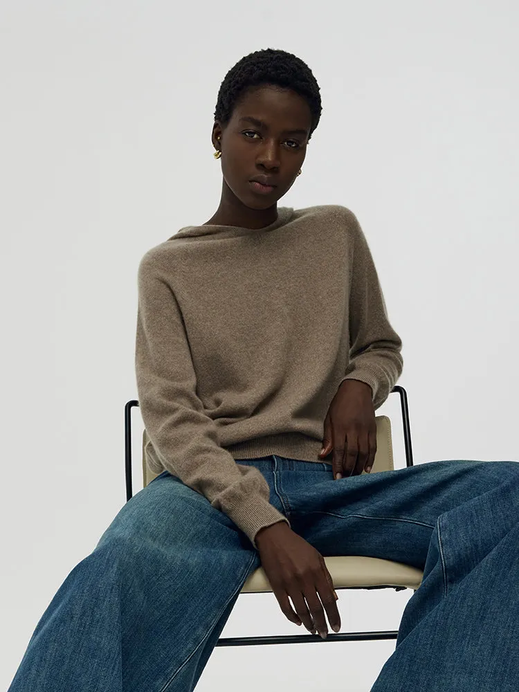 100% Cashmere Seamless Women Hooded Sweater sold by Goelia product image thumbnail 3