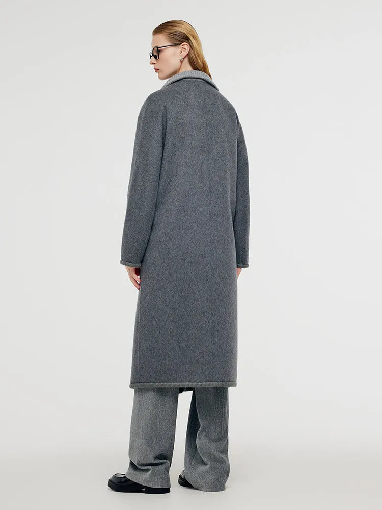 Alpaca Wool Women Overcoat With Knit Belt sold by Goelia product image thumbnail 4