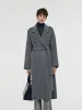 Alpaca Wool Belted Women Overcoat sold by Goelia