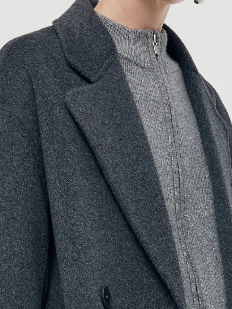 Wool Double-Breasted Women Coat sold by Goelia product image thumbnail 2