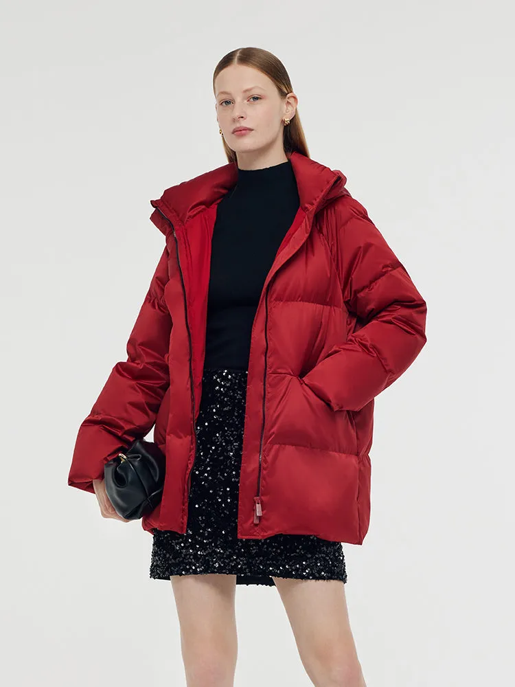 New Chinese-Style Hooded Goose Down Jacket sold by Goelia