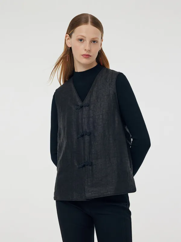 Xiang Yun Silk Unisex Vest sold by Goelia