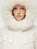 Goose Down Coat With Detachable Faux Fur Hood sold by Goelia