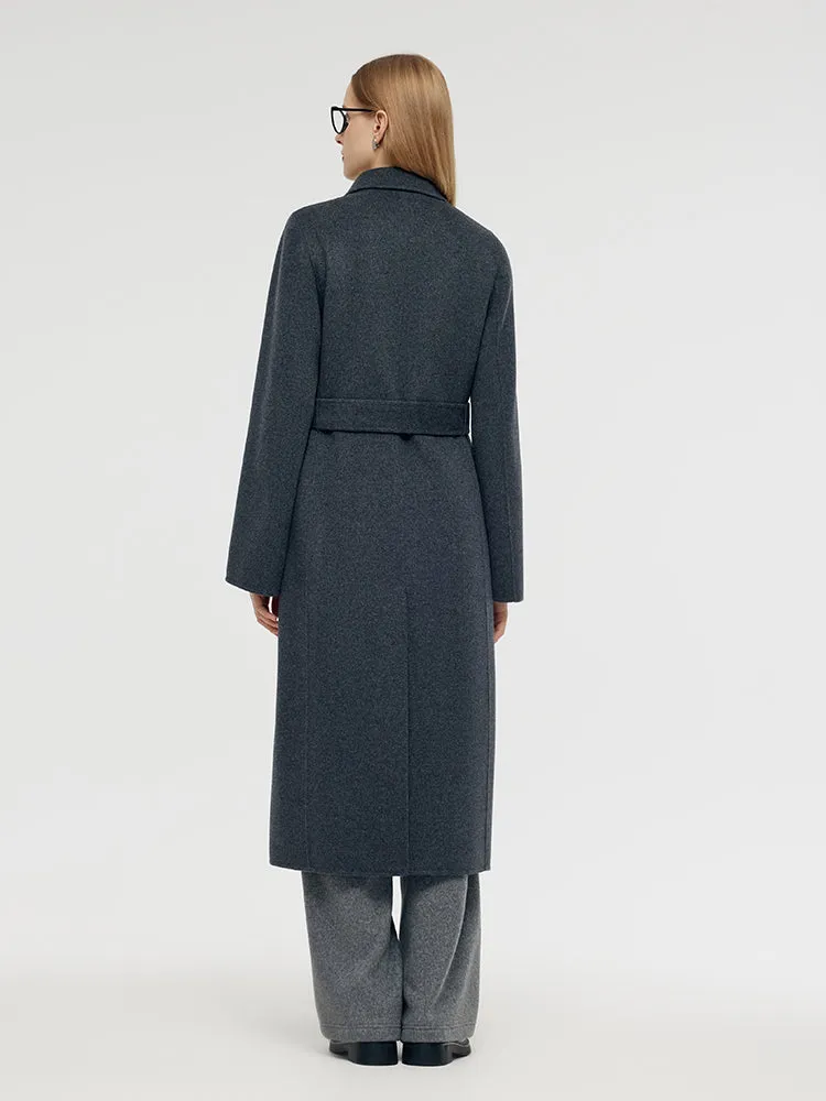 100% Wool Belted Women Overcoat sold by Goelia product image thumbnail 4