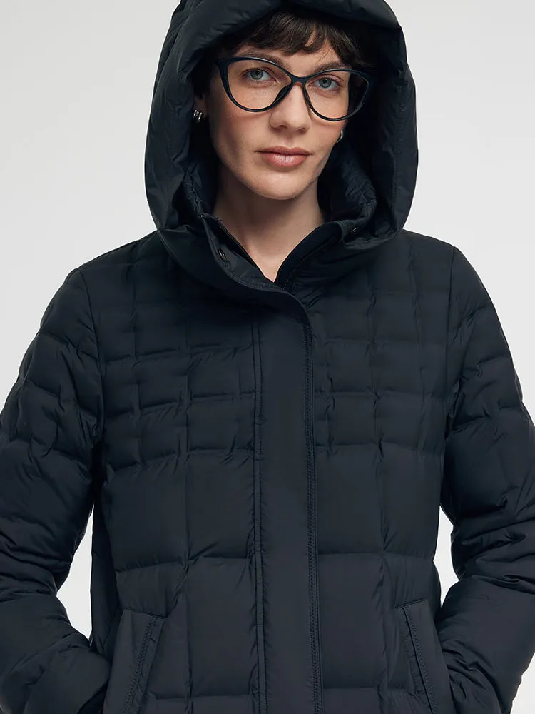 Water-repellent And Windproof Hooded Goose Down Coat sold by Goelia product image thumbnail 2