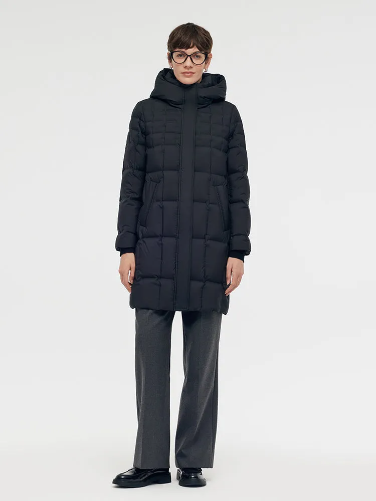 Water-repellent And Windproof Hooded Goose Down Coat sold by Goelia